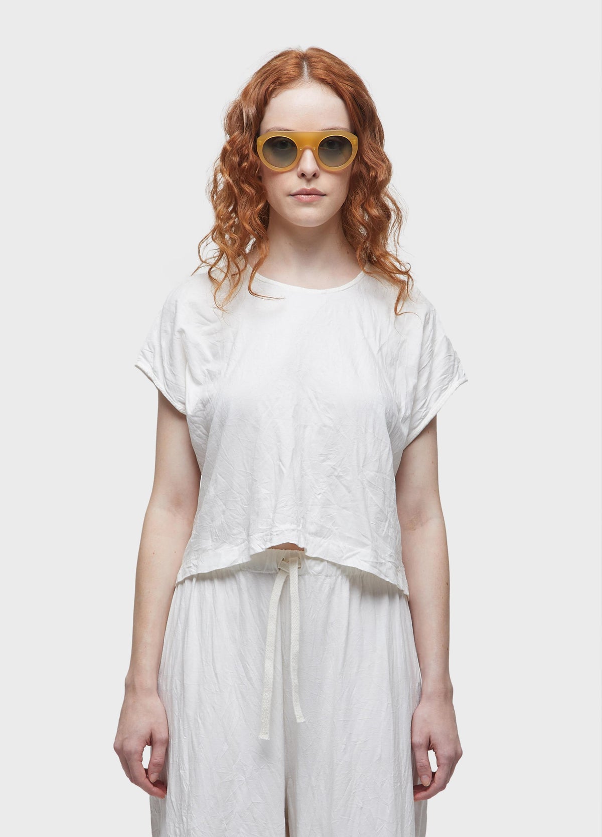 WRINKLED CROPPED BLOUSE