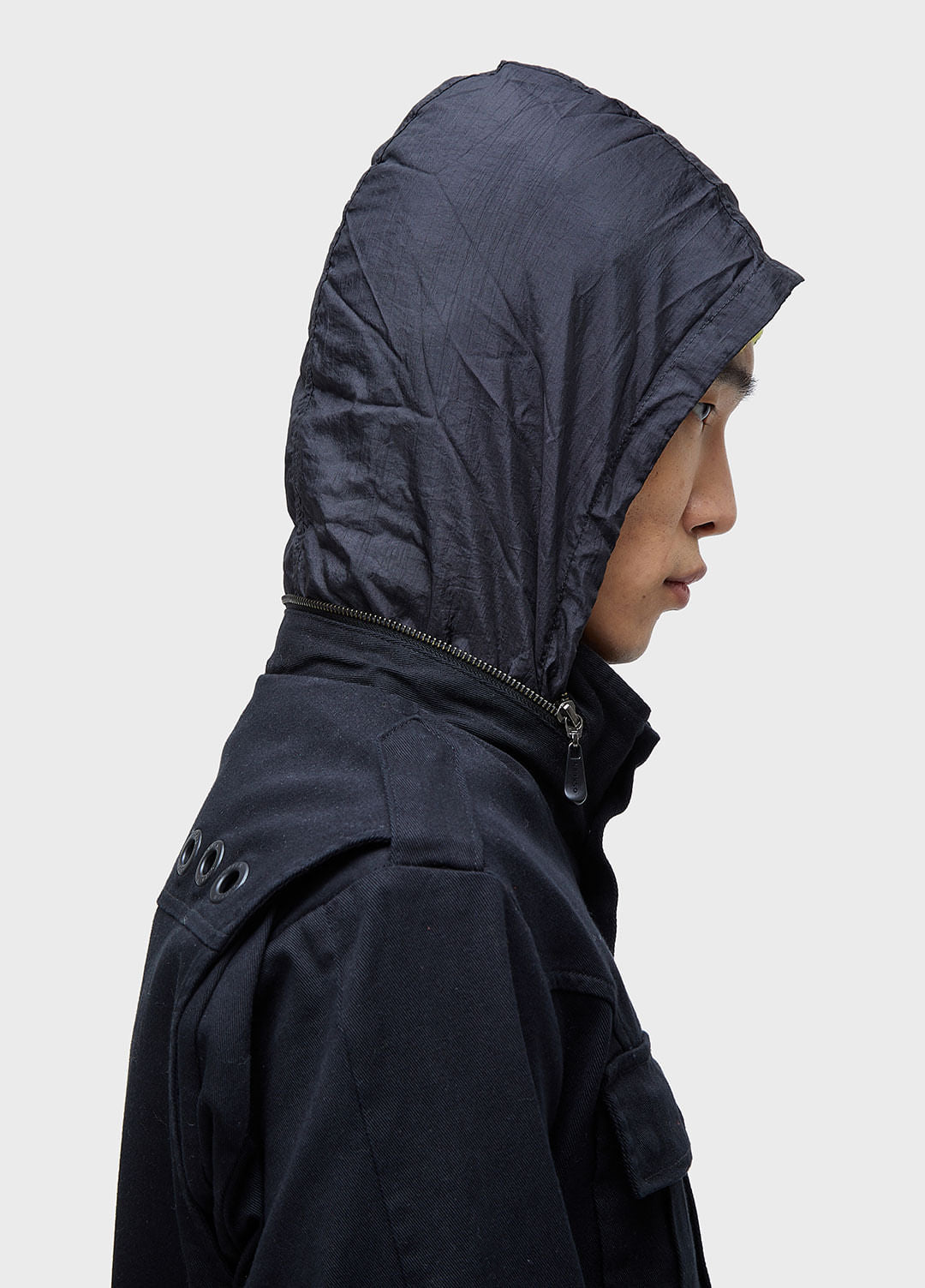 HIGH COLLAR POCKET PARKA