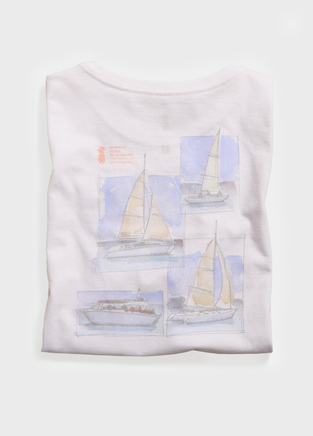BOAT WATERCOLOR T-SHIRT