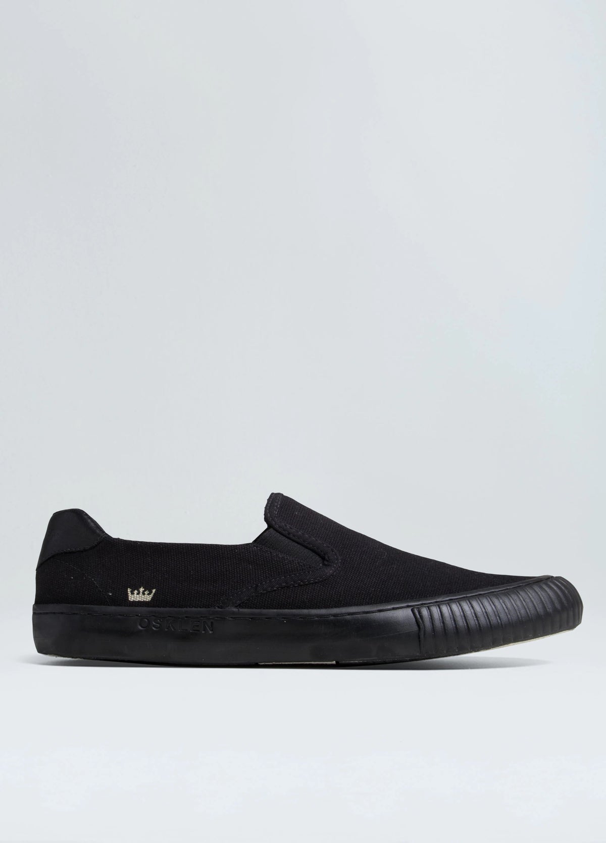 CANVAS SLIP-ON SNEAKERS BLACK SOLE M