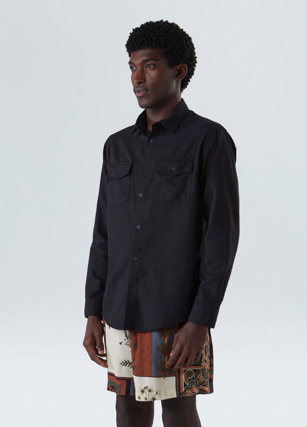 ARABESQUE EMBROIDERED LONG SLEEVE SHIRT