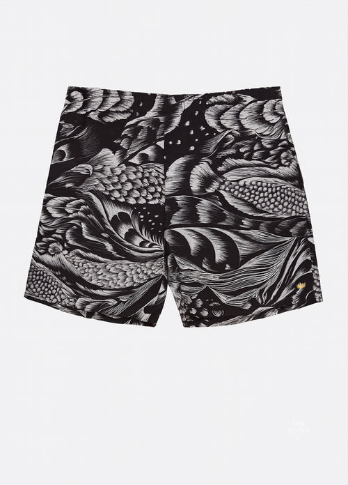 PIRARUCU BLACK/SAND BEACH SHORTS