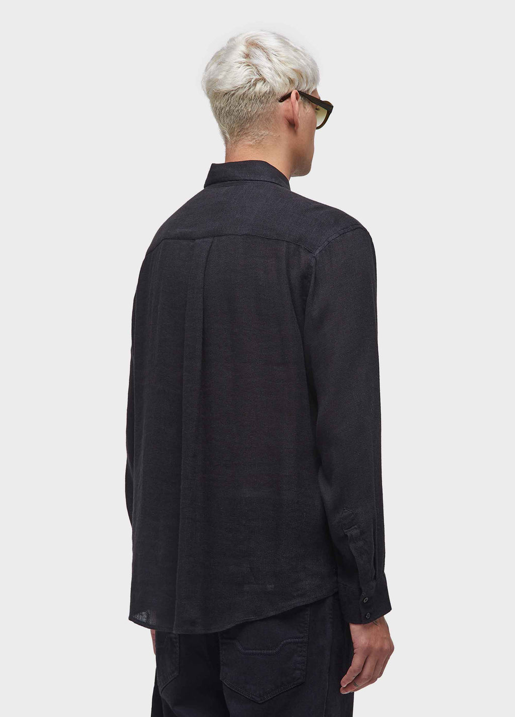 RECYCLED LINEN LONG-SLEEVE SHIRT