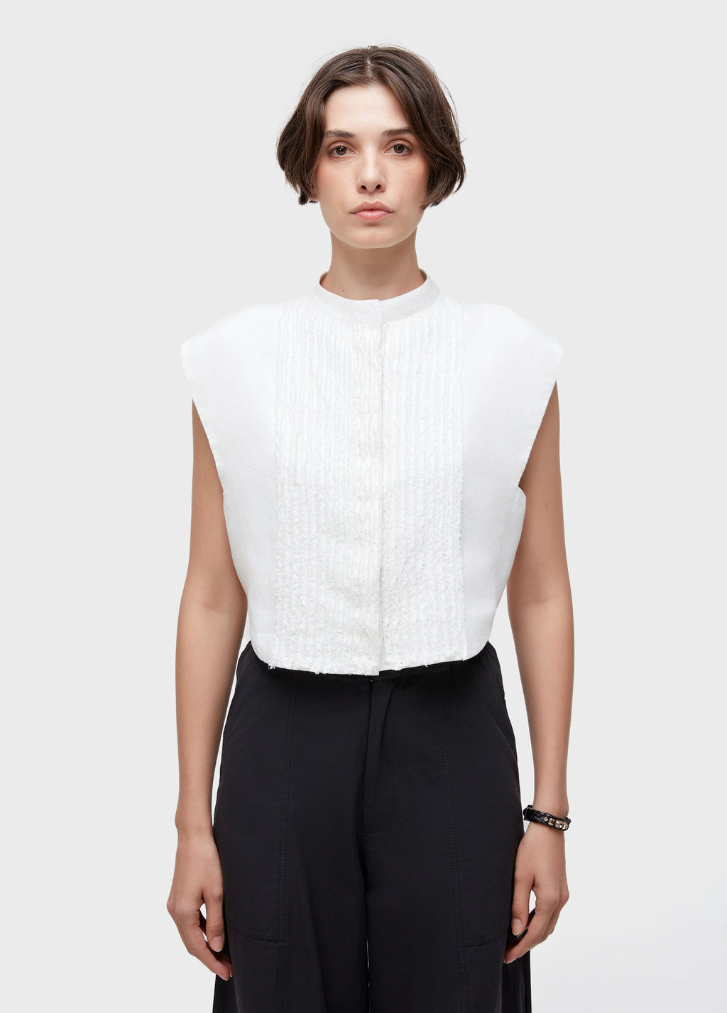 SS SMOKING BIAS BLOUSE
