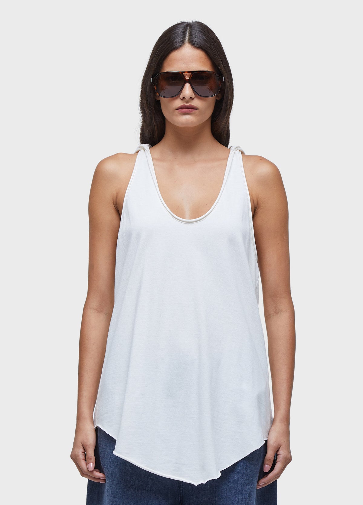 HOODED RACERBACK TANK TOP