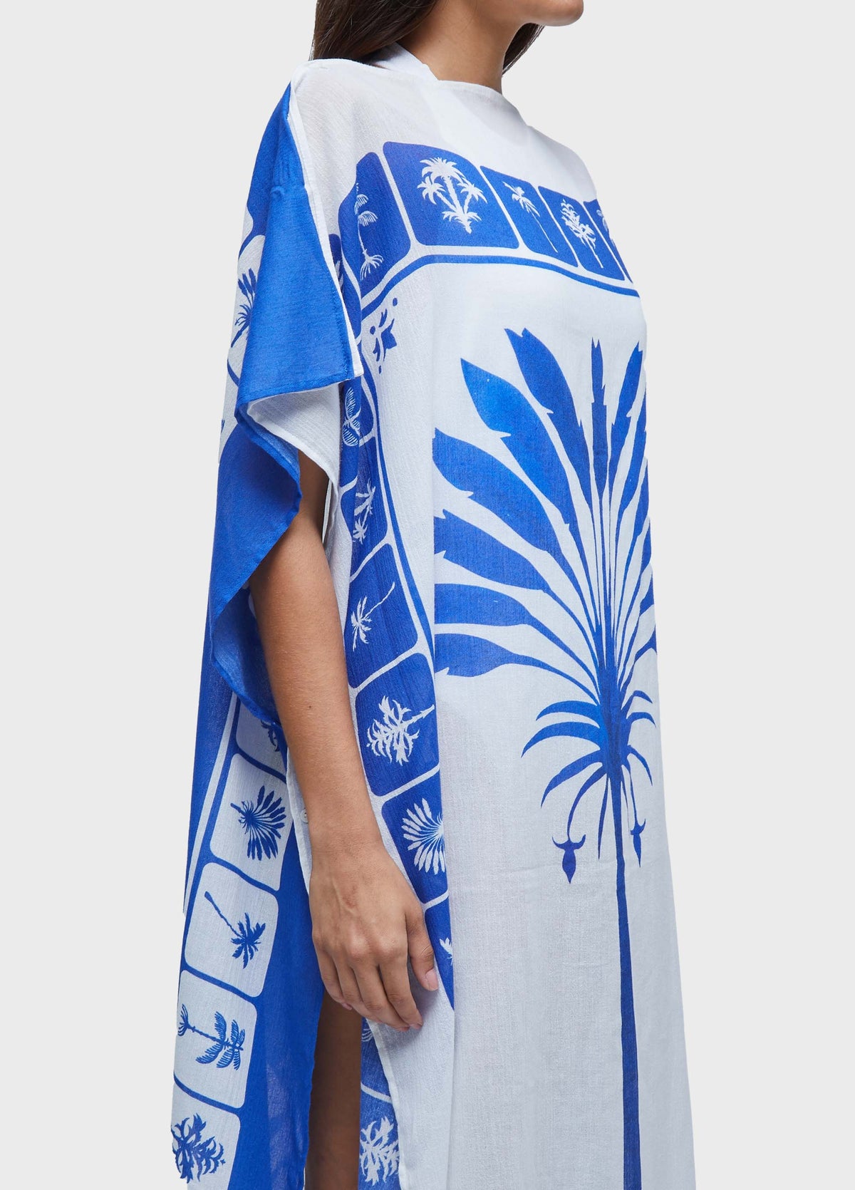 SCARF TILE PRINT DRESS