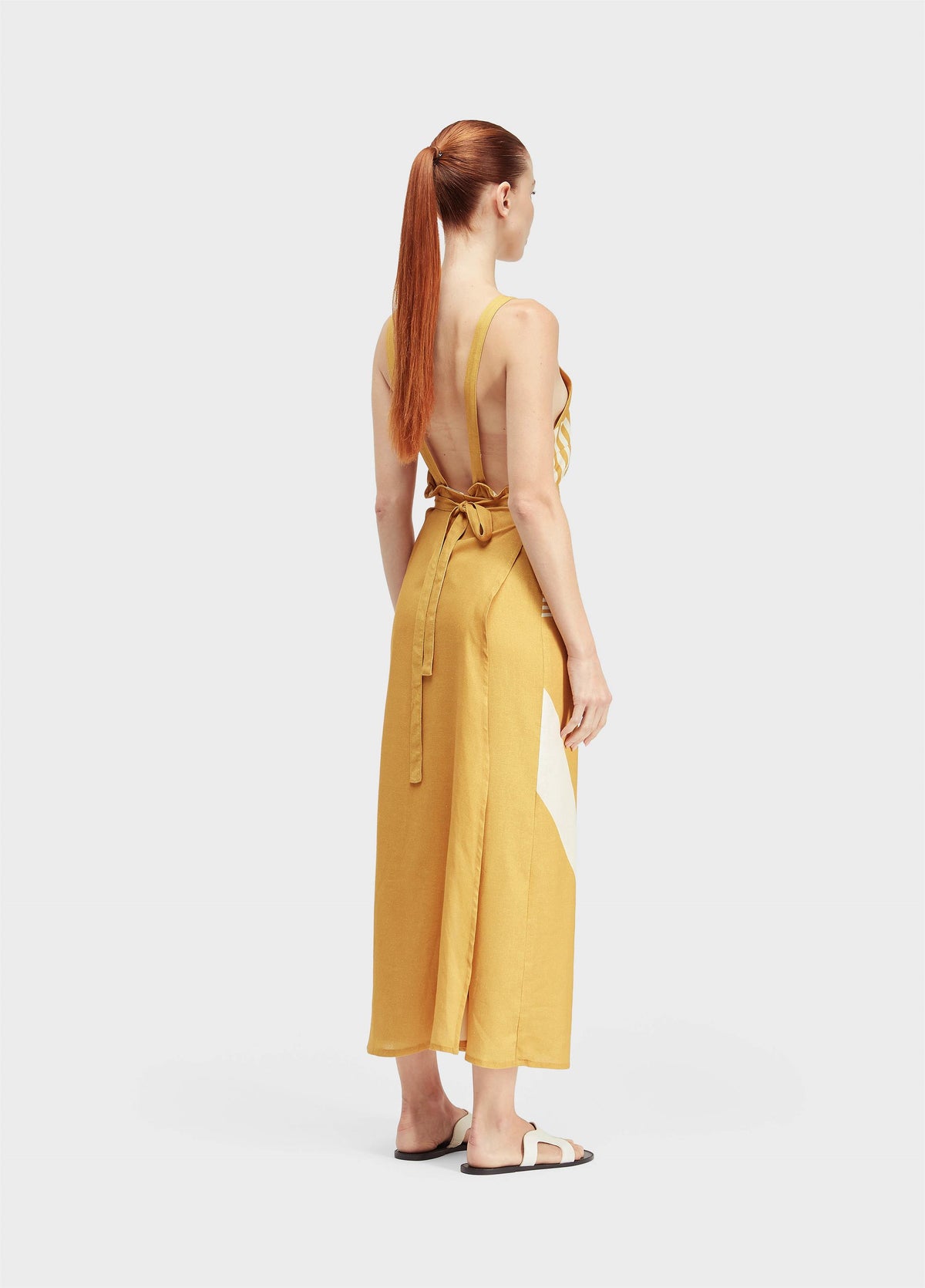 SUNFLOWER APRON DRESS