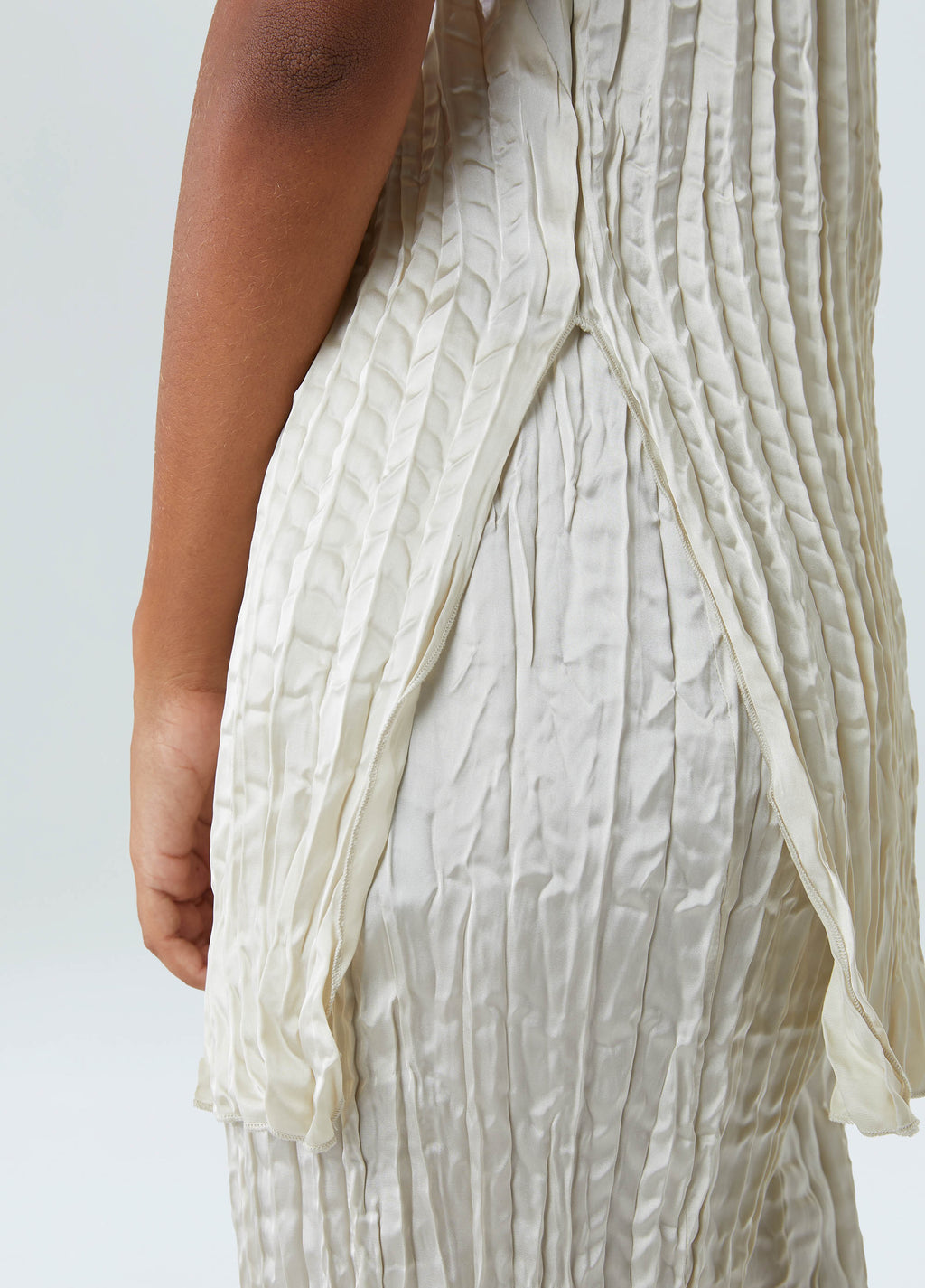 WRINKLED SATIN BLOUSE
