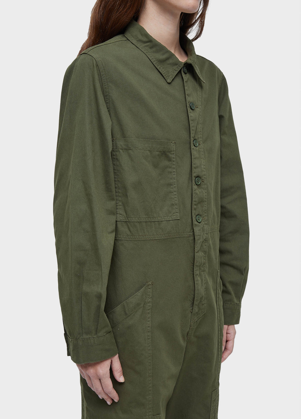 COVERALL LS POCKETS LIGHT