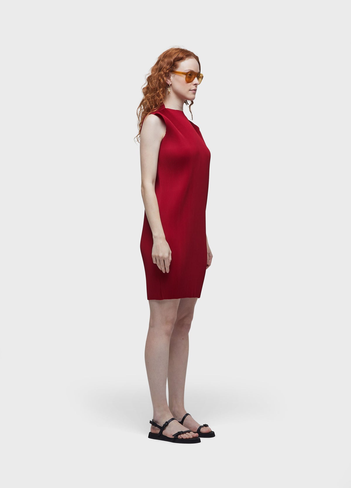 SHORT PLEATED DRESS