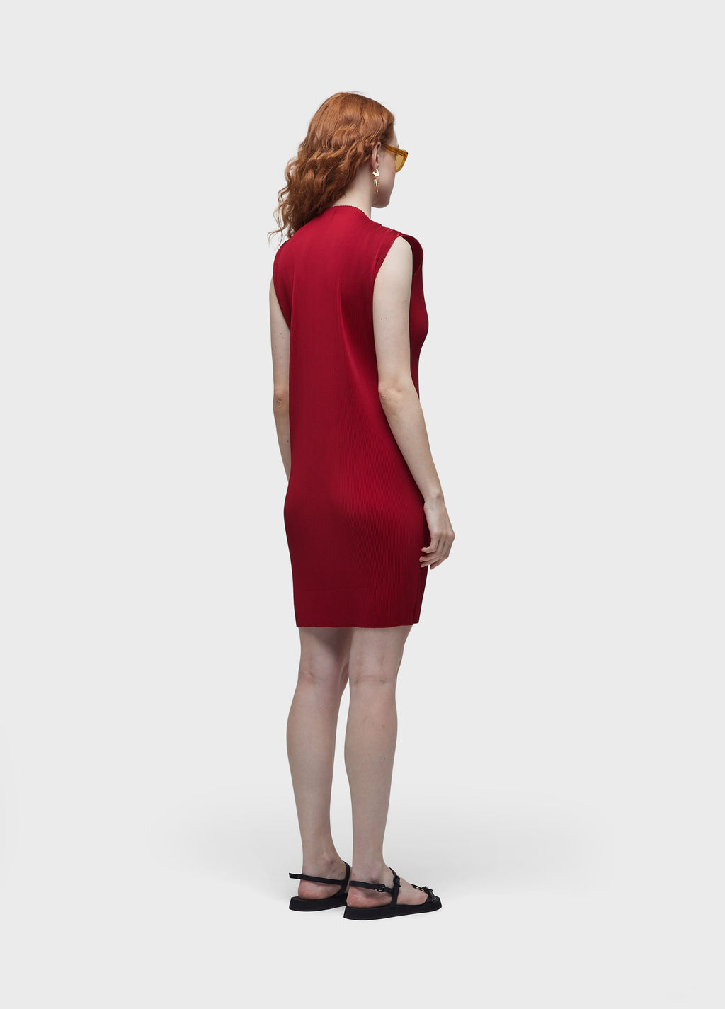 SHORT PLEATED DRESS