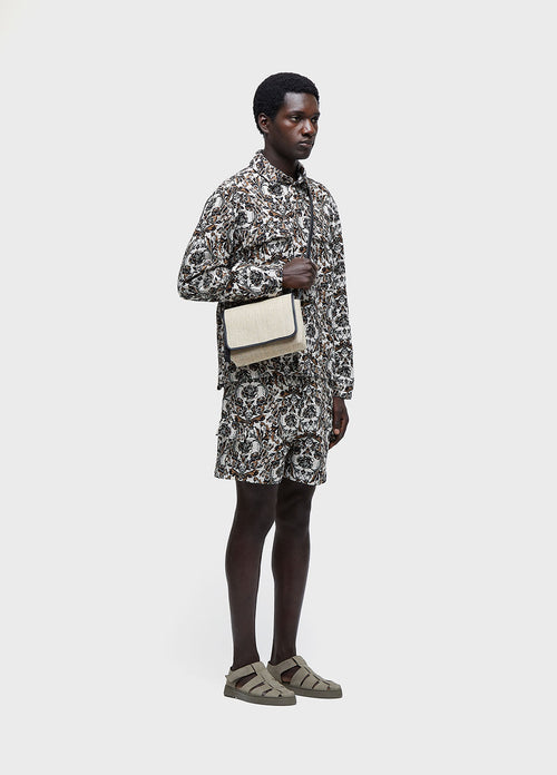 JACQUARD ROSE SHORTS
