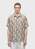 Camisa Linen Seahorse Green MC Verde/Off-White – Osklen – foto 1