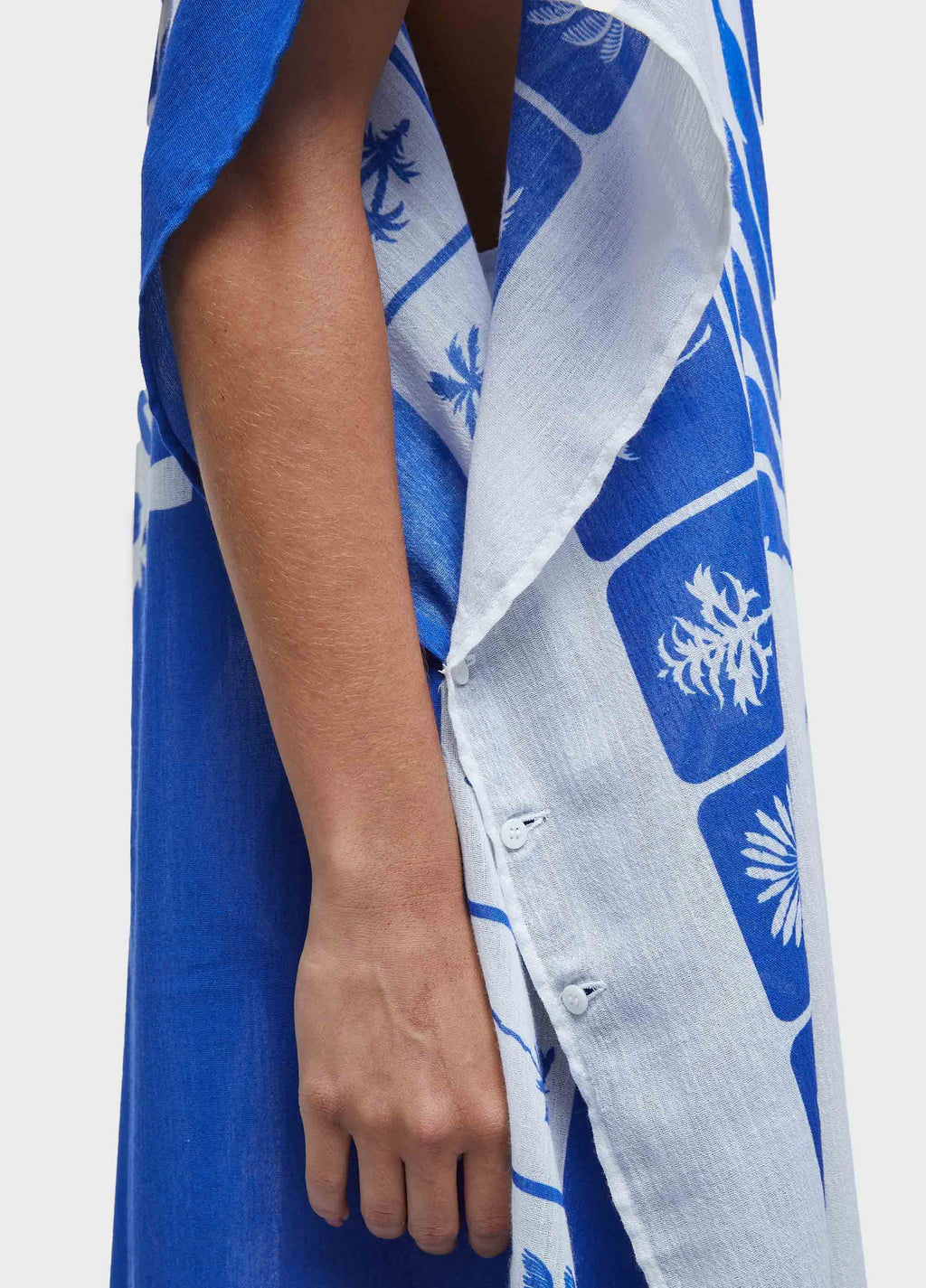 SCARF TILE PRINT DRESS