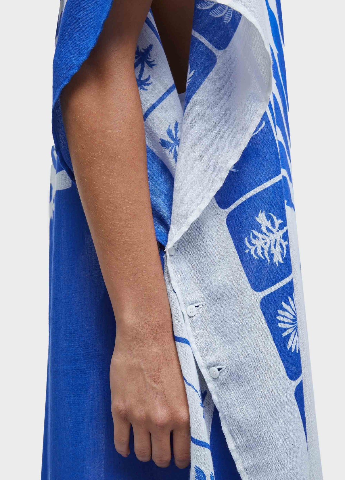 SCARF TILE PRINT DRESS