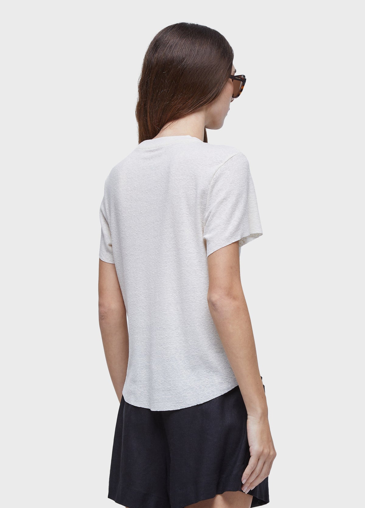 LIGHT RIBBED T-SHIRT