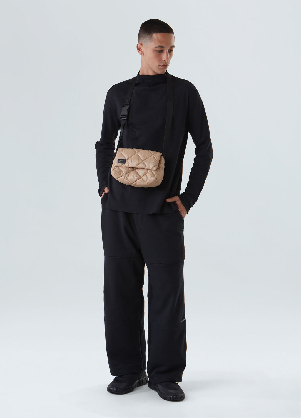 SMALL QUILTED NYLON CROSSBODY BAG