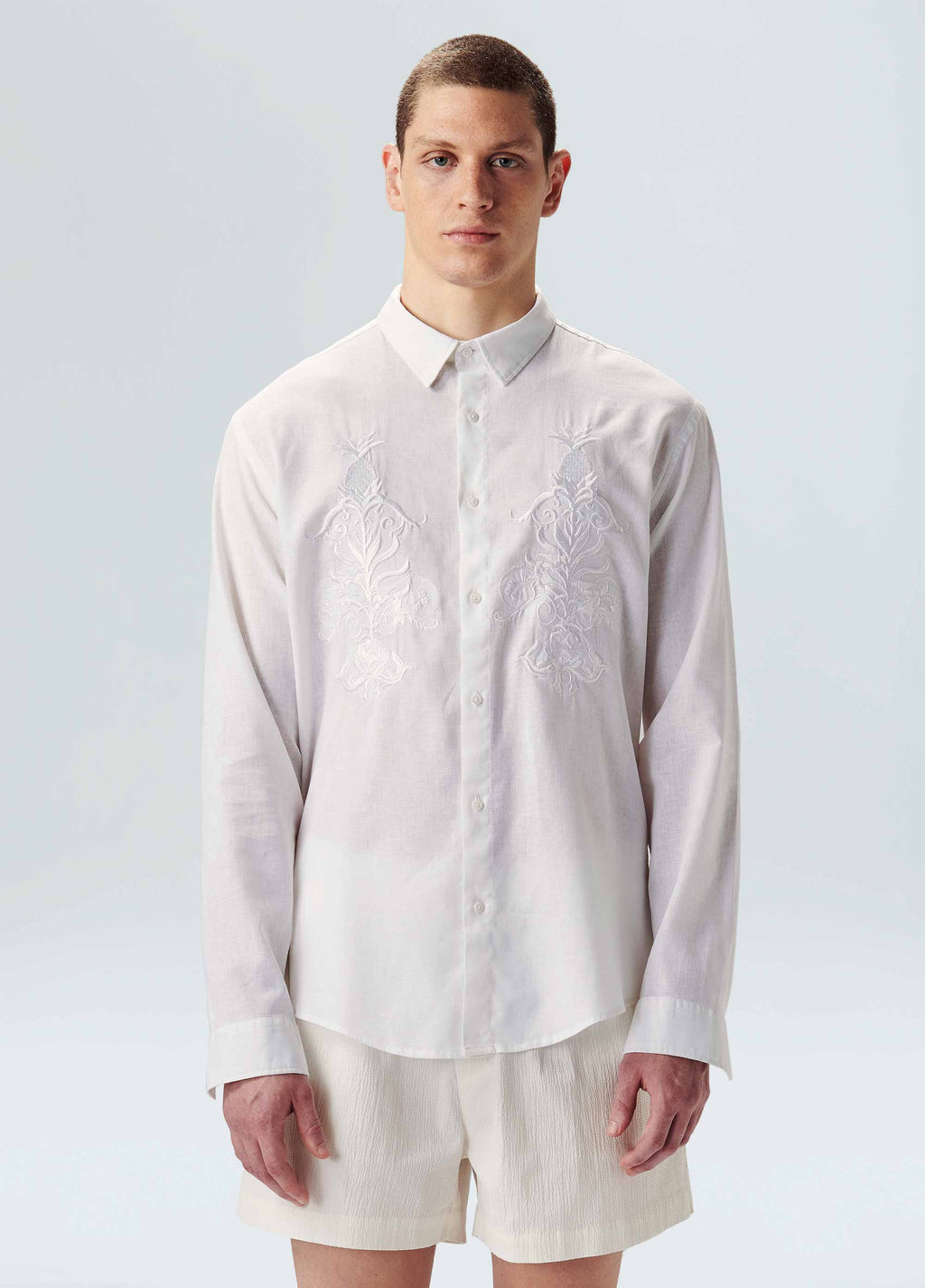 LOCAL EMBROIDERED LONG-SLEEVED SHIRT