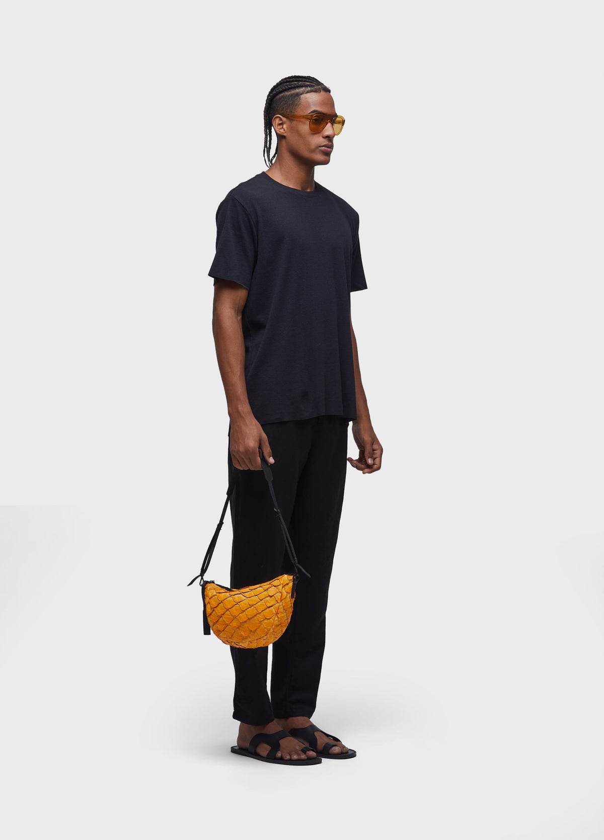 LIGHT RIB KNIT SHORT SLEEVE T-SHIRT