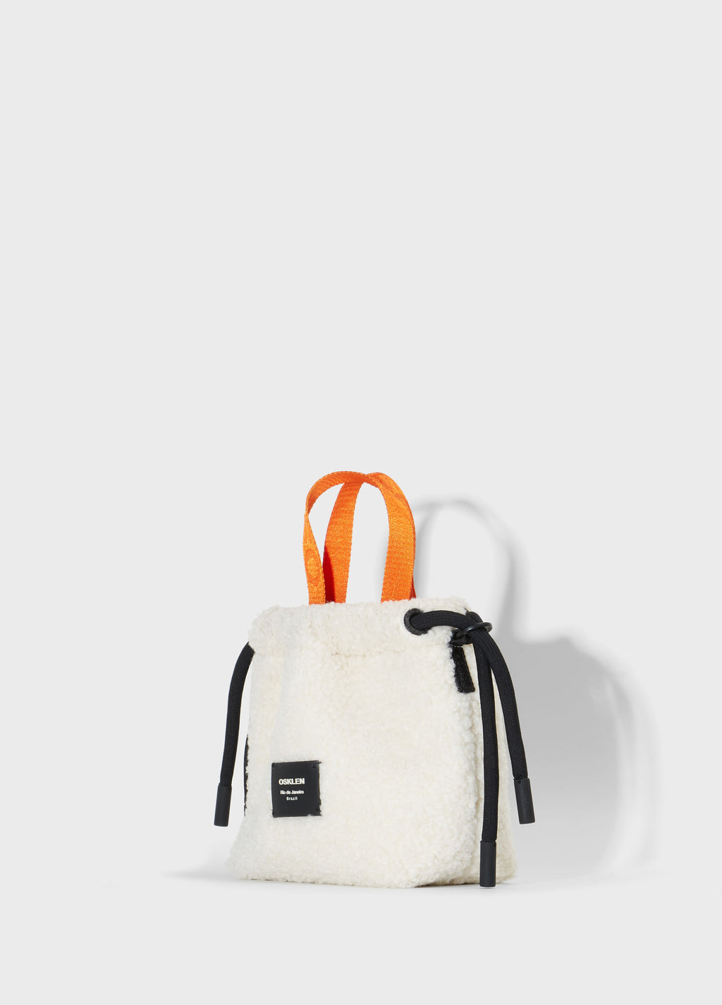 Bolsa Fleece Small Off-White/Preto – Osklen – foto 3
