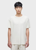 RIBBED JUTE SHORT-SLEEVED T-SHIRT