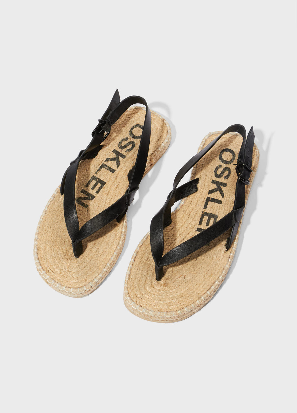 FLAT SANDAL ROPE LEATHER EBASICS