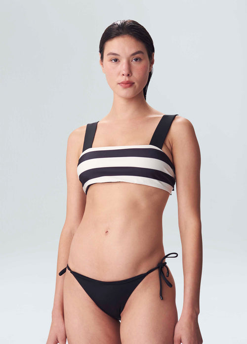 TAGETE STRIPES BANDEAU BIKINI