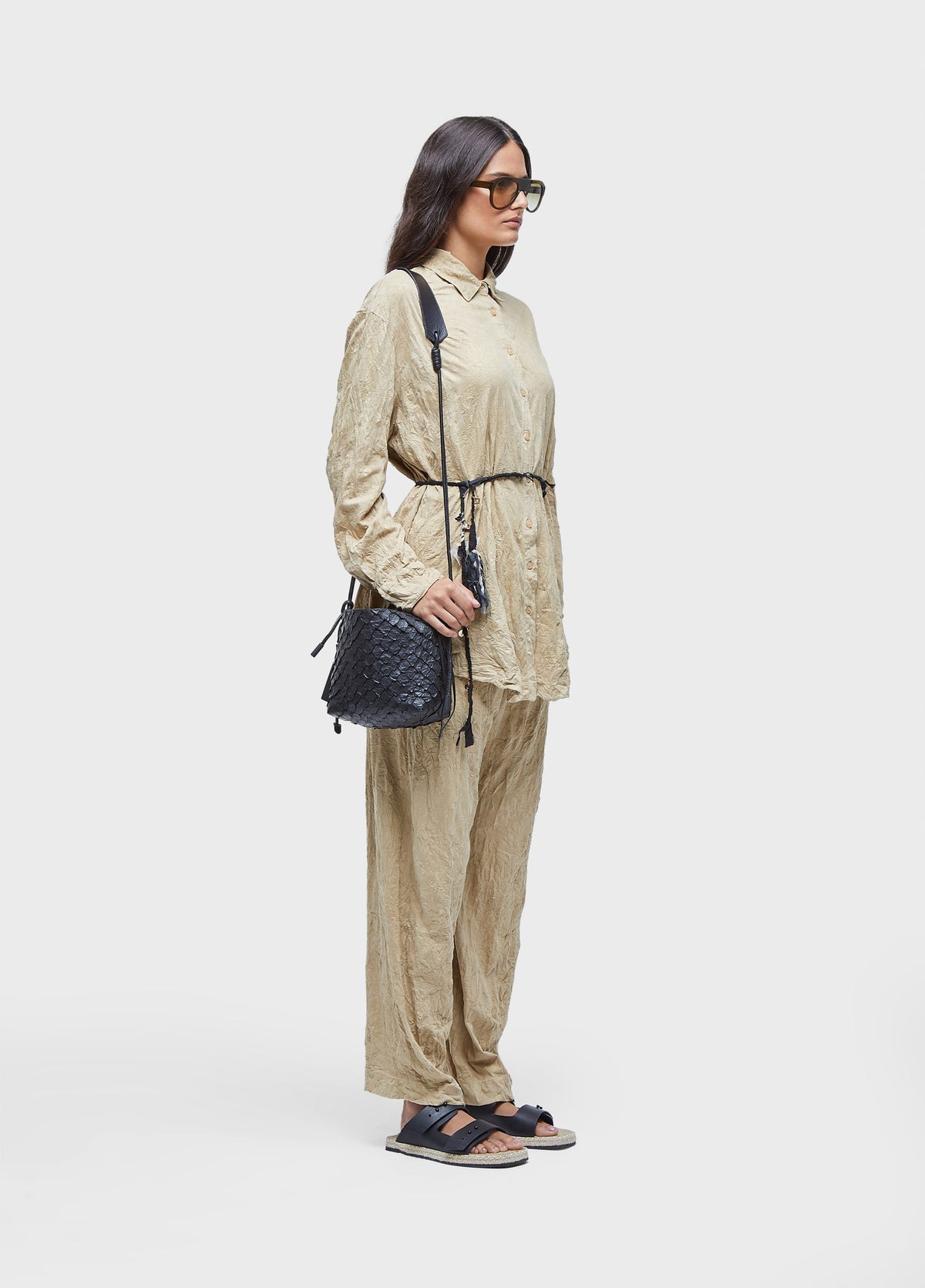WRINKLE LONG-SLEEVED SHIRT