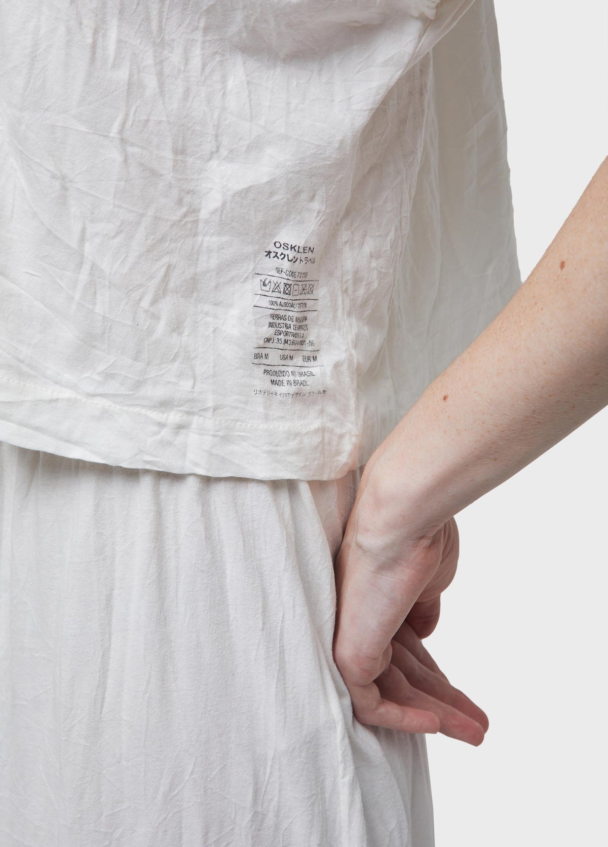 WRINKLED CROPPED BLOUSE