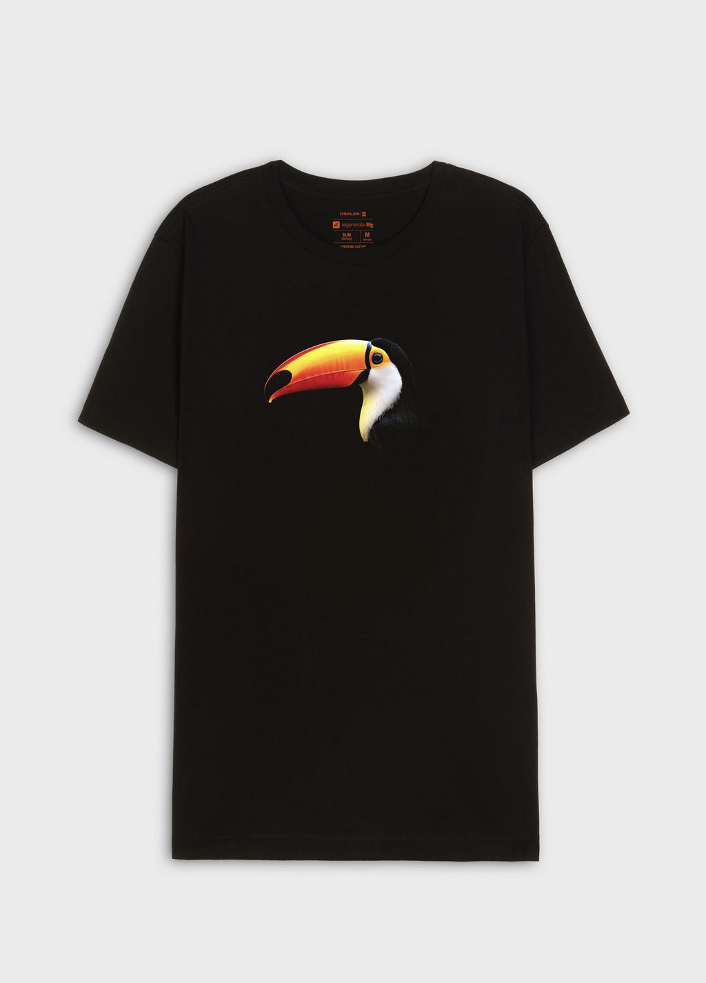 VINTAGE SLIM FIT TOUCAN SHORT SLEEVE T-SHIRT BLACK