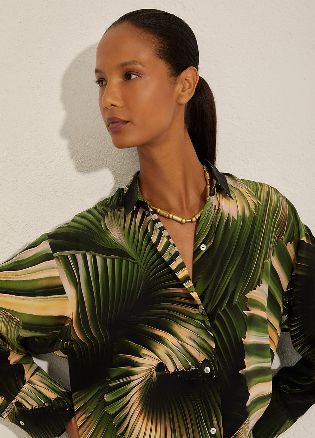 OVERSIZED SILK SHIRT