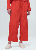 WRINKLED TRICOLINE PANTS