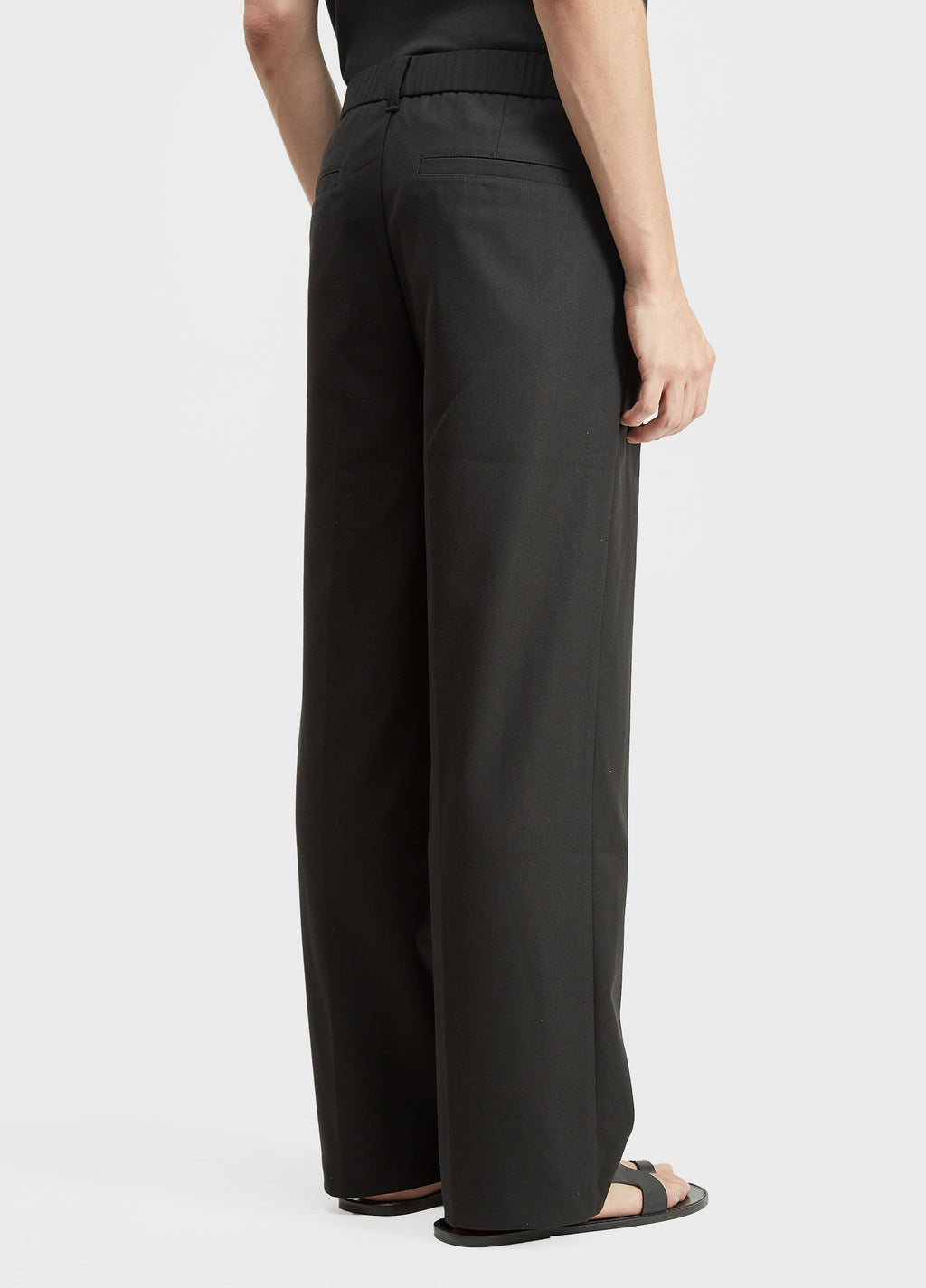 TAILORED STRAIGHT KNIT TROUSERS
