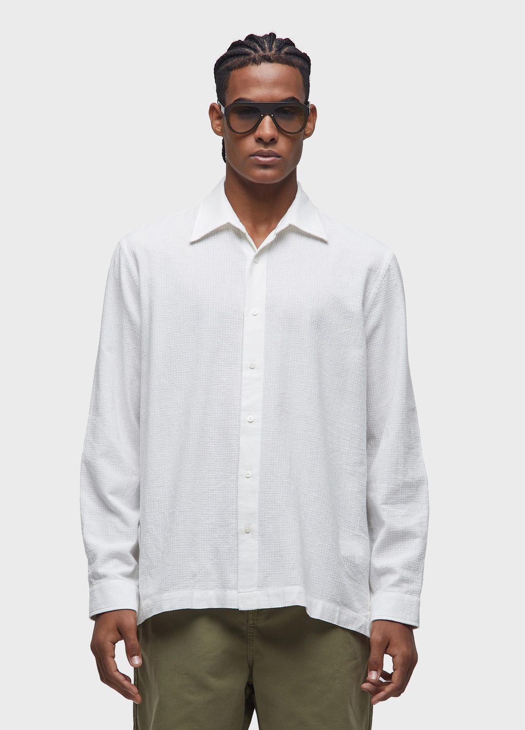 PJ COTTON TEXTURE LS SHIRT