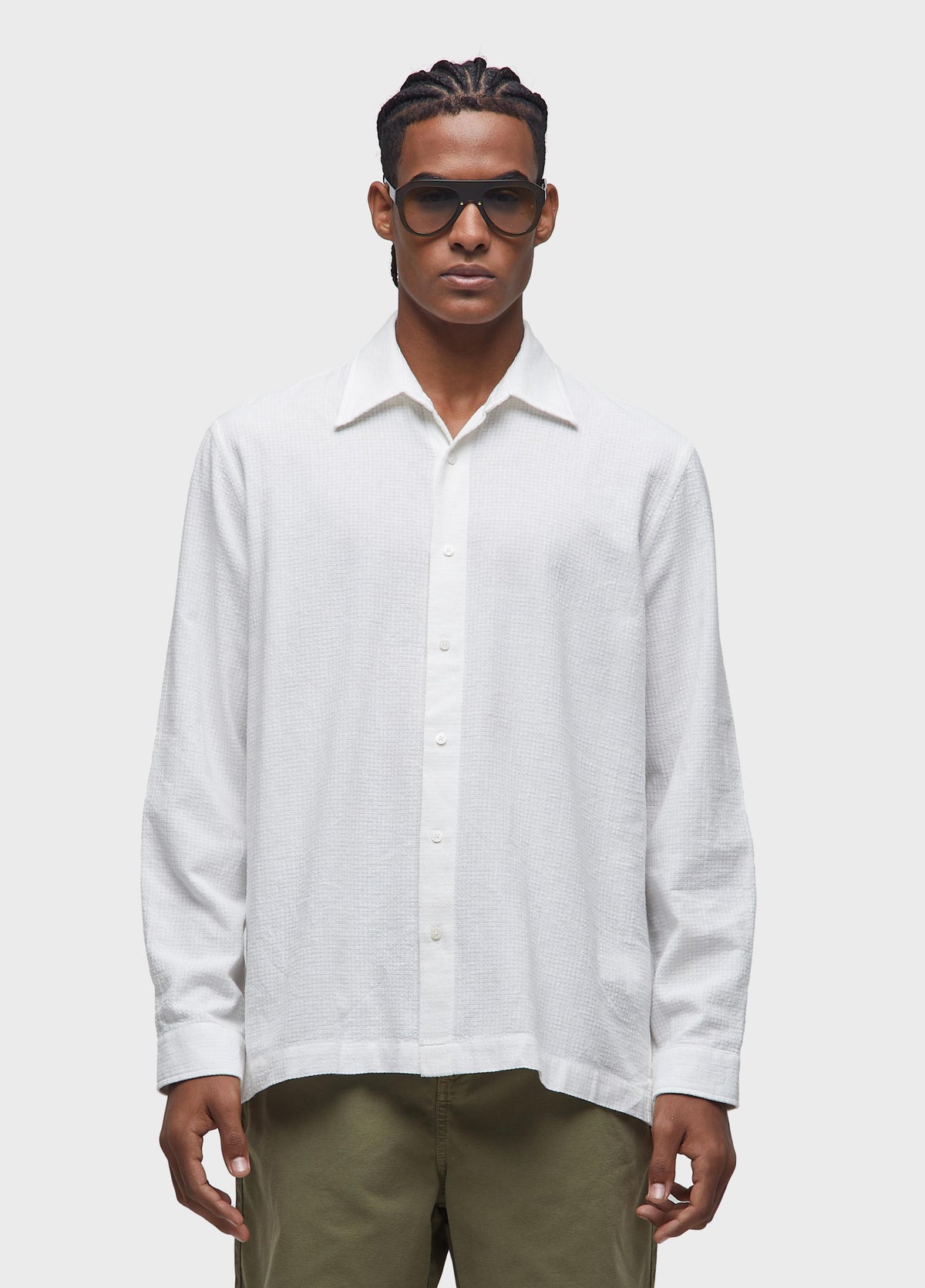 PJ COTTON TEXTURE LS SHIRT