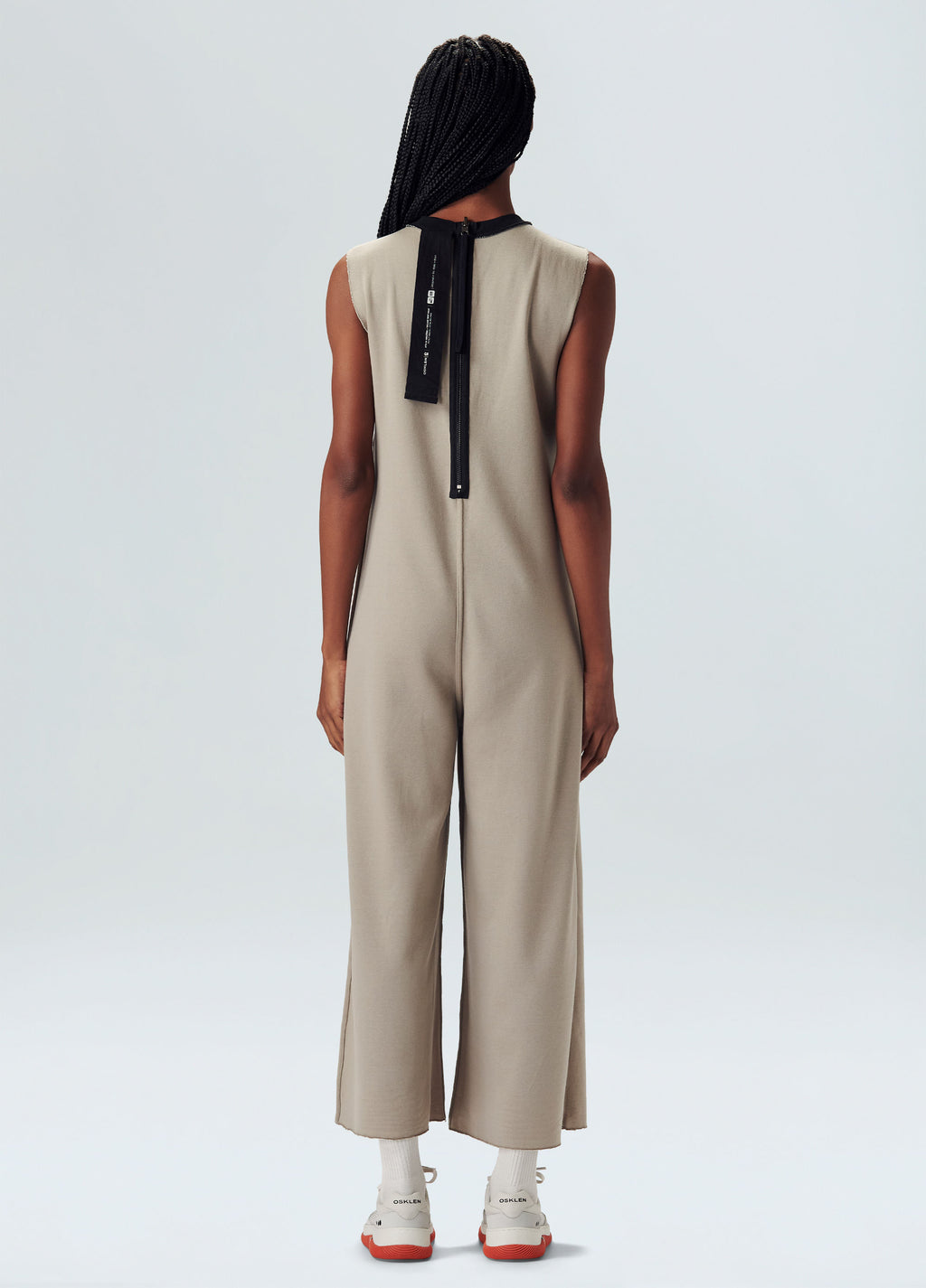 DOUBLE-FACED JUTE JUMPSUIT