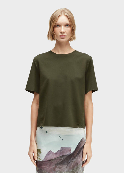 TEXTURED CUT-OUT BLOUSE