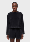 MARBLE PLUSH LONG SLEEVE TOP