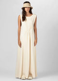 PLEATED SLEEVELESS DRESS