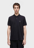 EMBOSSED CREST POLO SHIRT WITH COLORED MC