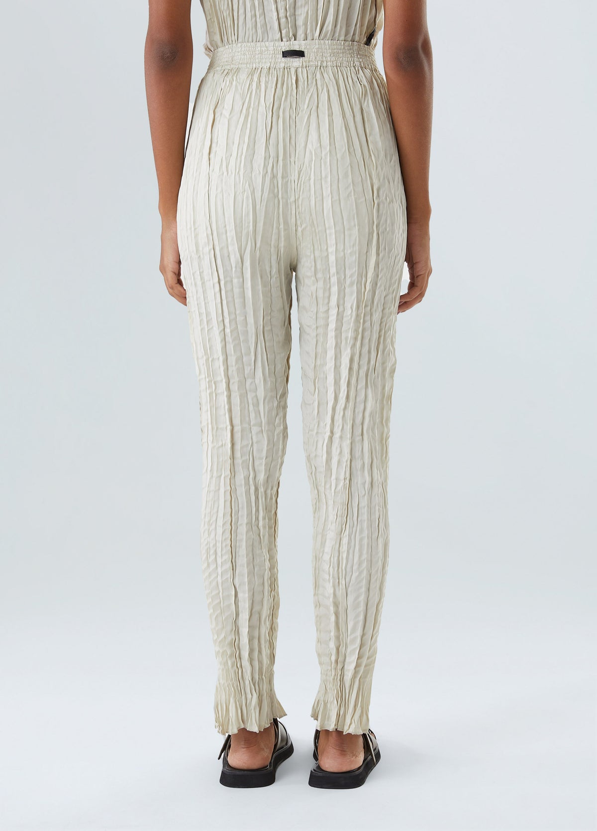 WRINKLED SATIN PANTS