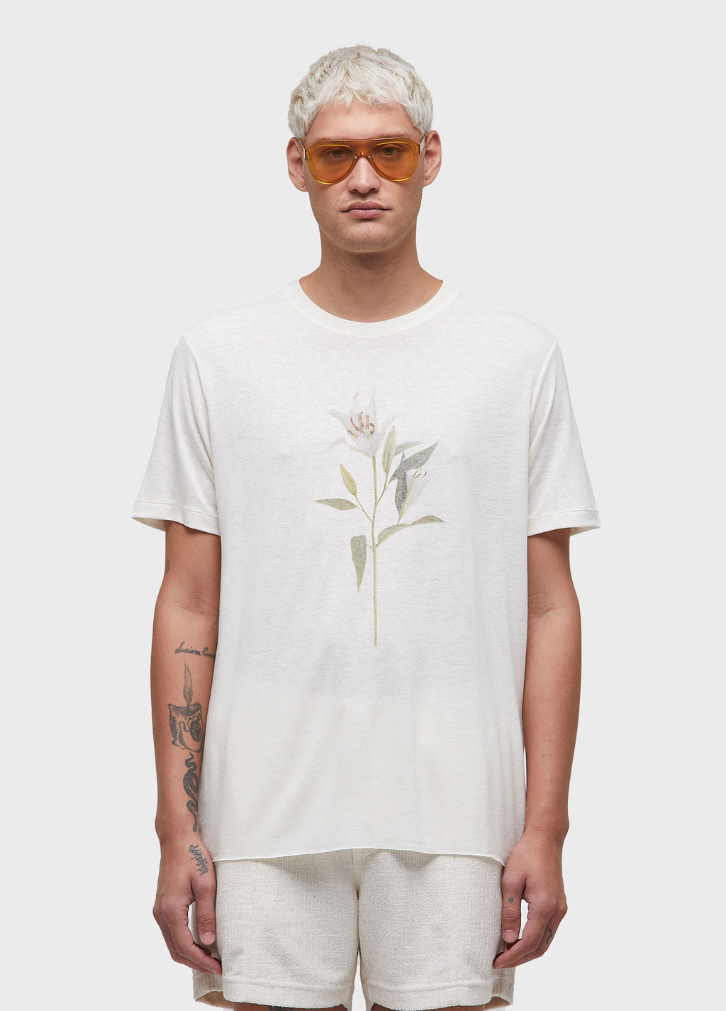 LILY LIGHT LINEN SHORT-SLEEVED T-SHIRT
