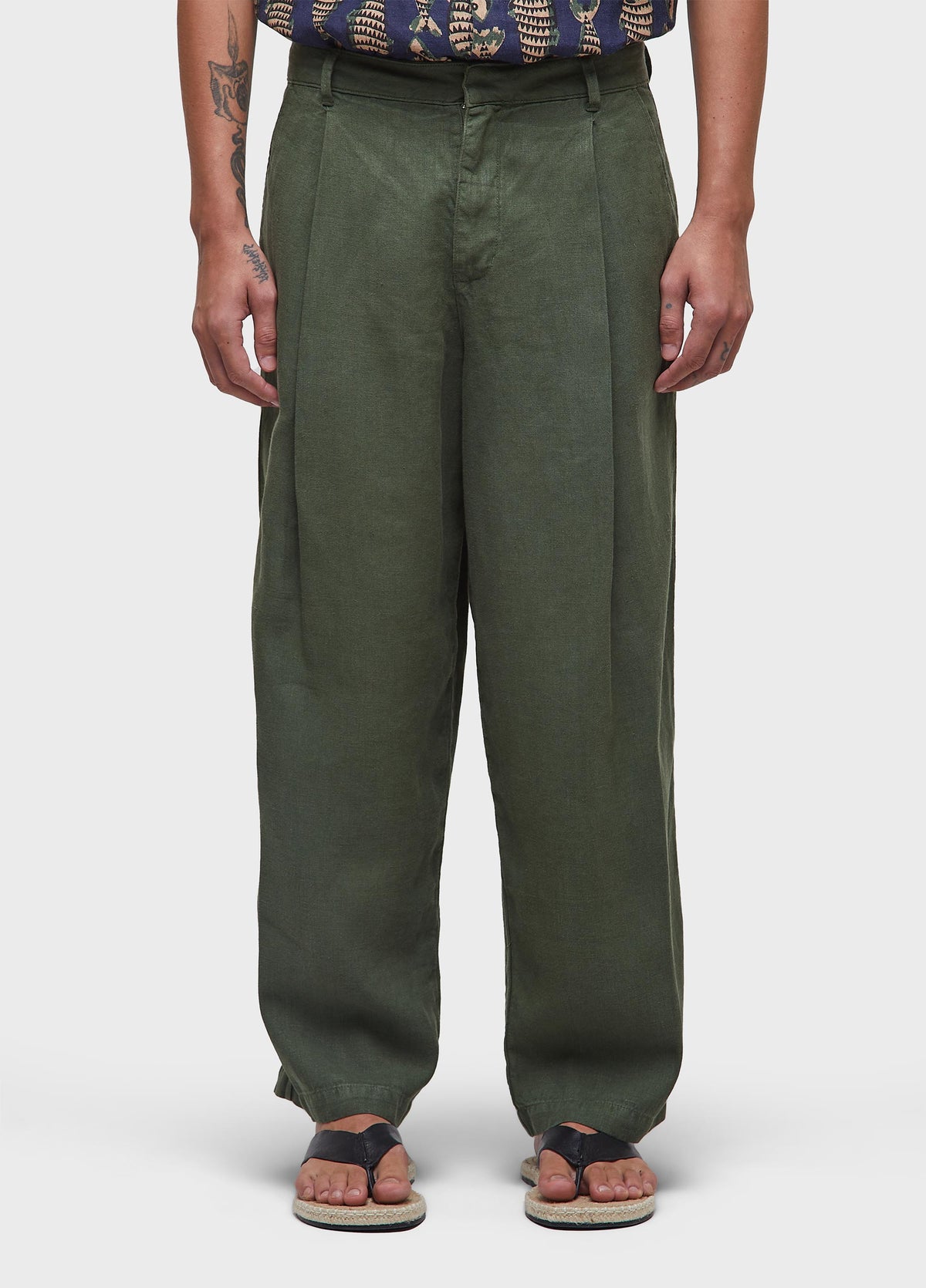 NEW JAZZ LINEN TAILORED TROUSERS