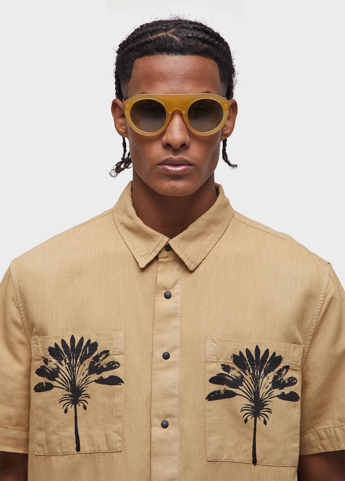 DOUBLE HEMP COTTON SHORT-SLEEVED SHIRT