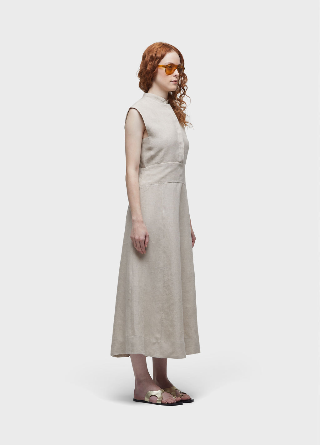 SMOCKED YOKE DRESS