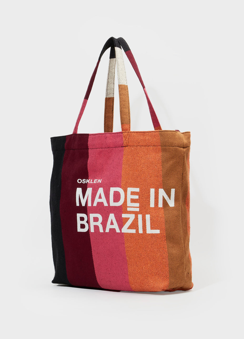 Bolsa Tote Stripes Color Marrom Rubi – Osklen – foto 3