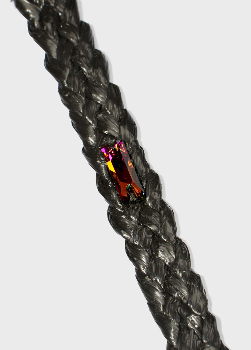 SOLITAIRE CRYSTAL RAFFIA BRACELET