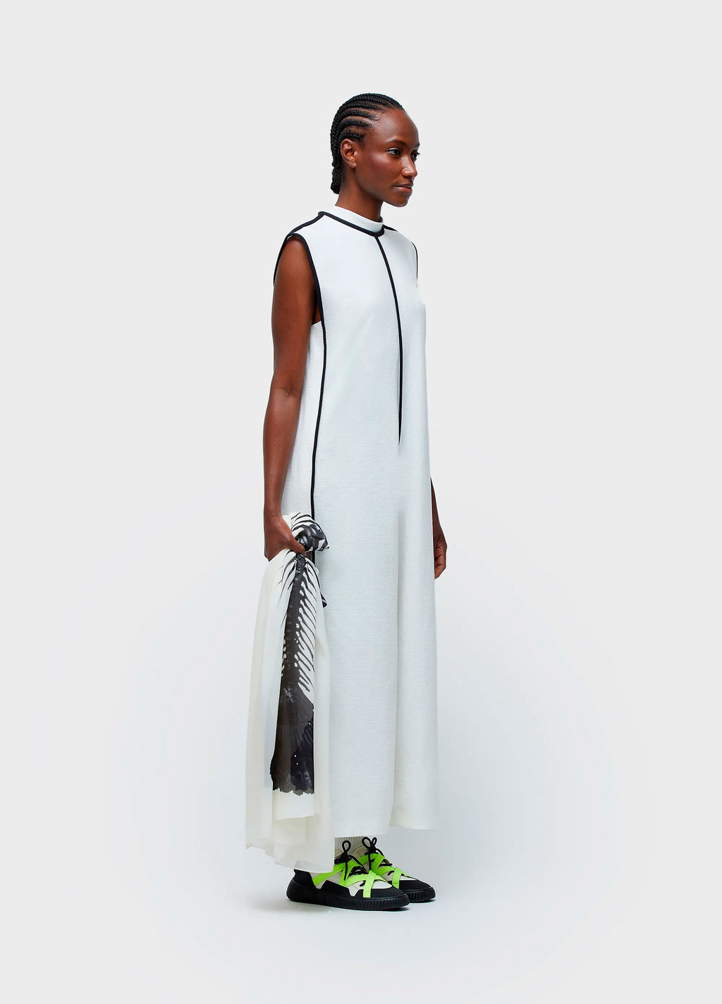 DOUBLE OUTLINE SWEATSHIRT JUMPSUIT