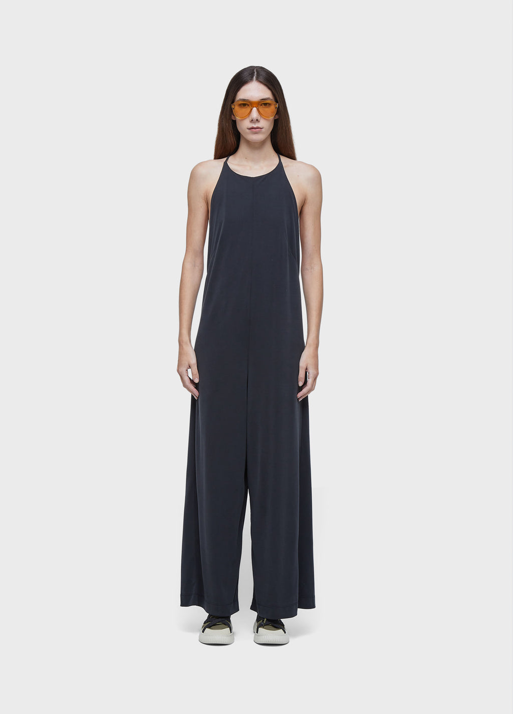 WASHED TOUCH RACERBACK JUMPSUIT