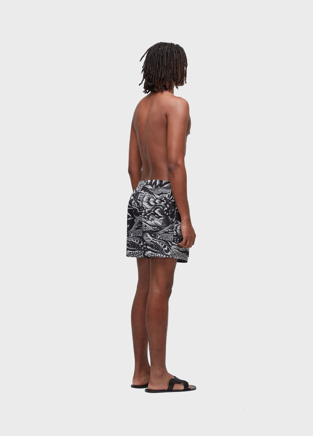 PIRARUCU BLACK/SAND BEACH SHORTS